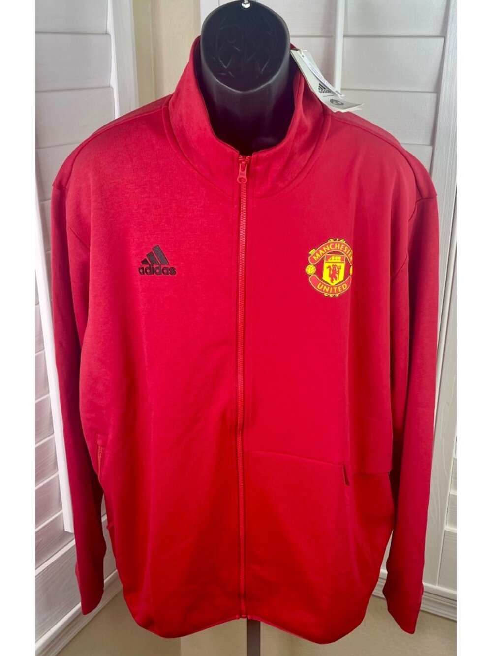 Adidas Manchester United FC Anthem Real Red Track Jacket IA8564, Men’s 2XL - NWT